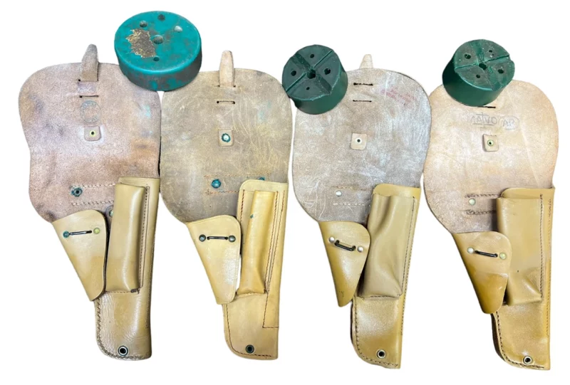 MAC 50 4-Pistol Consecutive Numbered Quad with leather holsters - Image 9