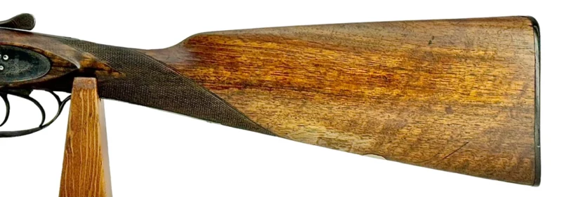 British Made 12 Gauge Hammer Shotgun by Milburn & Son Damascus barrels - Image 8