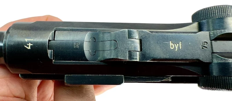 Luger P08 BYF 41 marked all matching 98% original finish - Image 9