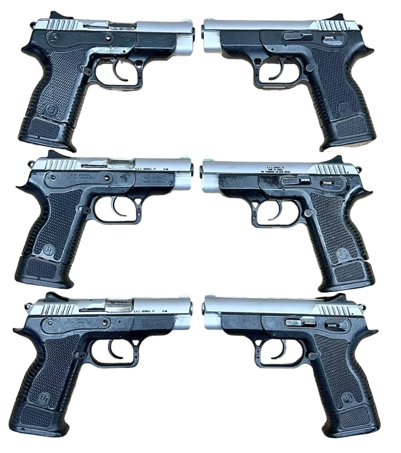 Israeli BUL Impact 9mm, 2-tone 3.75" barrel with extended mag