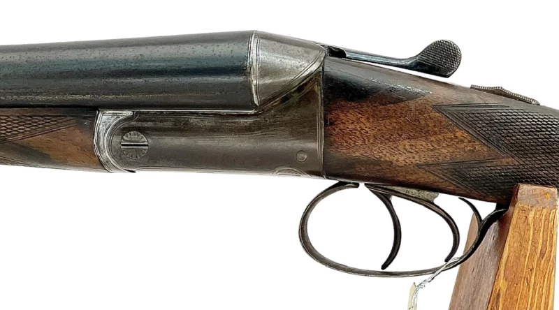 British Side by Side 12ga shotgun by P Knight Nottingham - Image 12