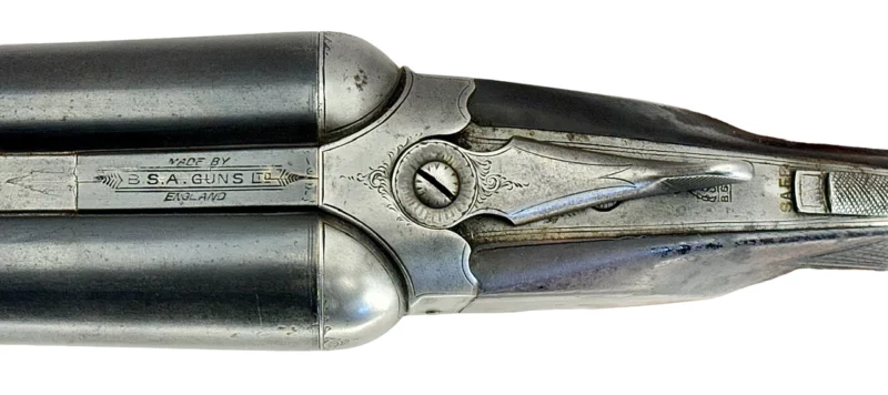 English Made 12 Gauge Side by Side Shotgun BSA - Image 11