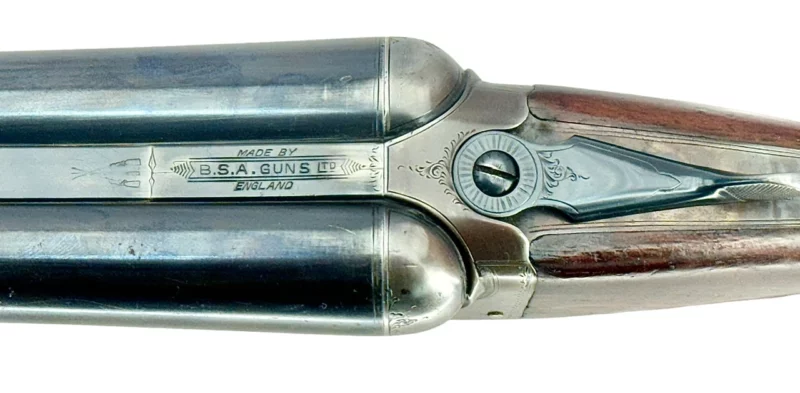 British Made 12 Gauge Side by Side Shotgun by BSA - Image 11