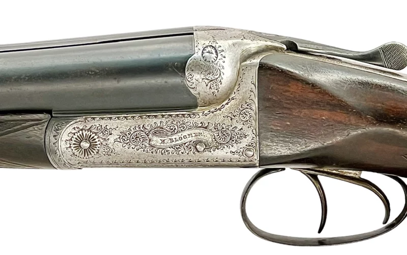 British Side By Side 12 Gauge Shotgun by H. Bloomer - Image 11