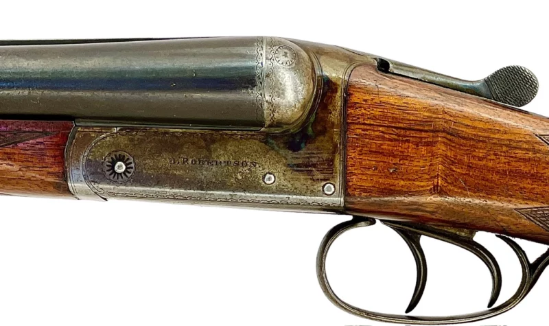 British Side By Side 12 gauge Shotgun made by J. Robertson - Image 7