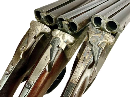 Spanish Side by Side 20ga shotgun Box Lock ejectors