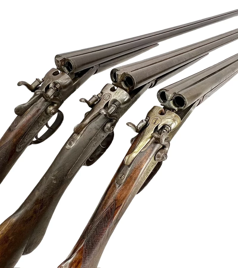 Belgium Side by Side 410ga shotgun with external hammers - Image 12