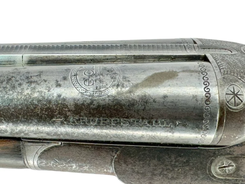 Coach Gun 18.75" .12 gauge Side by Side German Geco mfg., Pistol Grip External Hammers - Image 13