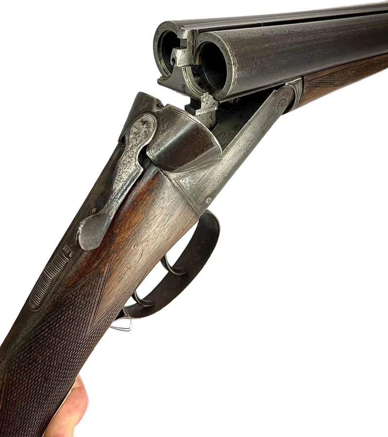 British Side by Side 12ga shotgun by P Knight Nottingham