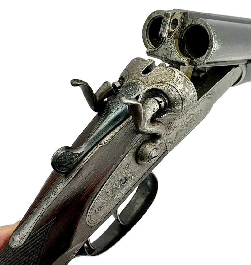 German 16 Gauge Side by Side Hammer Shotgun by Schneider - Image 15
