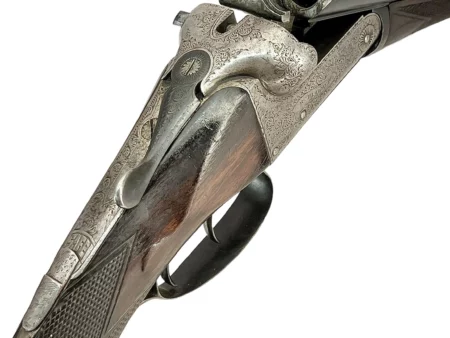 British Side By Side 12 Gauge Shotgun by H. Bloomer