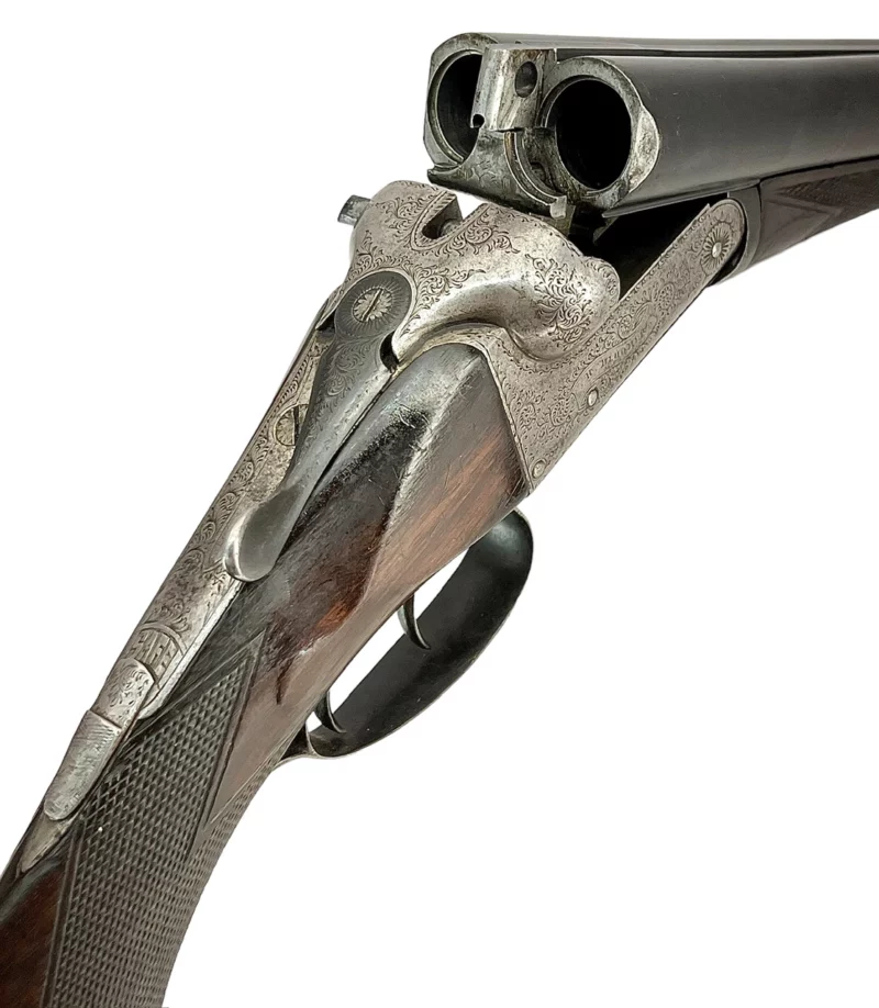 British Side By Side 12 Gauge Shotgun by H. Bloomer
