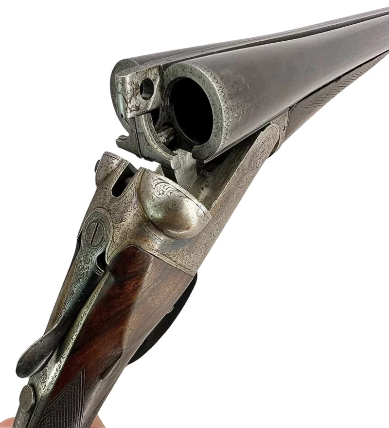 British Made Side by Side 12 Gauge Shotgun made by F Baxter