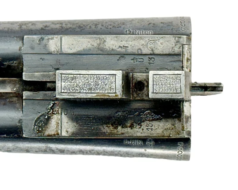 Coach Gun 18.75" .12 gauge Side by Side German Geco mfg., Pistol Grip External Hammers - Image 15