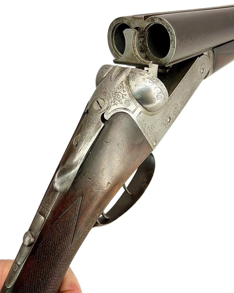 British Made 12 Gauge Side by Side Shotgun Made by J. Ellis