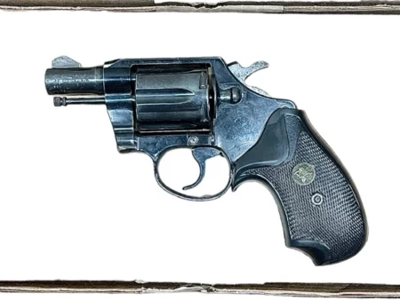 Colt Cobra Lightweight revolver 2" blue .38 Spl., Gen 1 Good cond with new Pachmayr grips