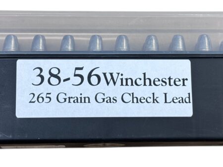 38-56 265Gr. Gas Check Lead 20rds (On re-formed 45-70 brass)