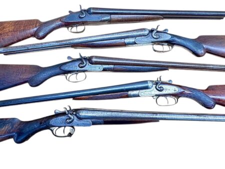 Coach gun 12ga SxS External Hammer British Sidelock Prince of Wales grip 2 1/2” chamber